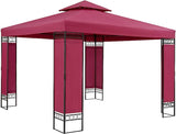 Gazebo Garden Tent 3 x 3 m Metal Water-Repellent Luxury