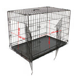 Collapsible transport cage L kennel wire cage transport box