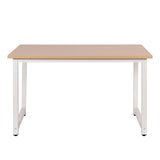 Desk 120x60x74cm brown computer desk table metal table