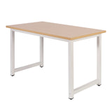 Desk 120x60x74cm brown computer desk table metal table