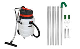 Gutter cleaning Vacuum 90L  & 7.2m gutter vacuum pole set Long reach drain cleaner 1.2–7.2m 51mm