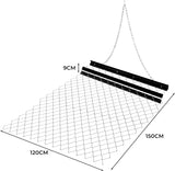 Steel Meadow Harrow 1.2 x 1.5 m + 2.4 m Chain with Carabiner Hook for Quad