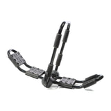 Roof Rack for Kayaks 2 Pieces Folding Aluminium Holder with Straps