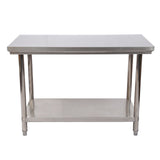 Stainless steel table work table stainless steel table garden table 100x60x85 cm