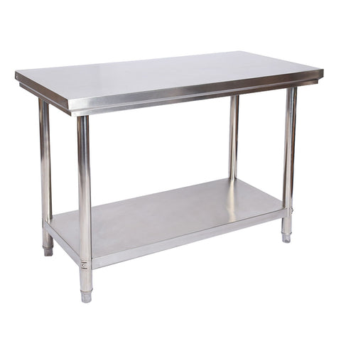 Stainless steel table work table stainless steel table garden table 100x60x85 cm