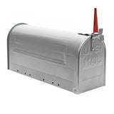 US Mailbox, Galvanised Steel, Silver-Grey, American Style Letterbox