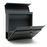 Design Mailbox V14 anthracite Letterbox Postbox Pillar Letter Mail Box