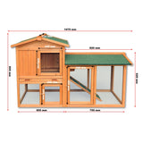 Chicken Coop Hen House Poultry Pet Hutch Bunny House Large Run