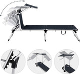 Garden Lounger Beach Lounger Aluminium Recreational Lounger