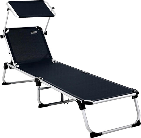 Garden Lounger Beach Lounger Aluminium Recreational Lounger