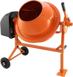 70 Liter Electric Cement Mixer 250W Portable Mortar Concrete Mixing Machine with Wheels / 240V 13A