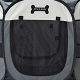 Fudajo Pop-up Puppy Playpen in Beige for indoor and outdoor use