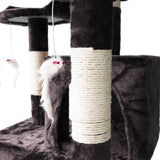 Gray scratching post 170cm with cat houses, ladders & platforms