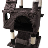 Gray scratching post 170cm with cat houses, ladders & platforms