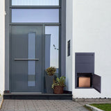 Parcel Box for Wall Fastening Anthracite Letterbox Home Parcel Pick-up
