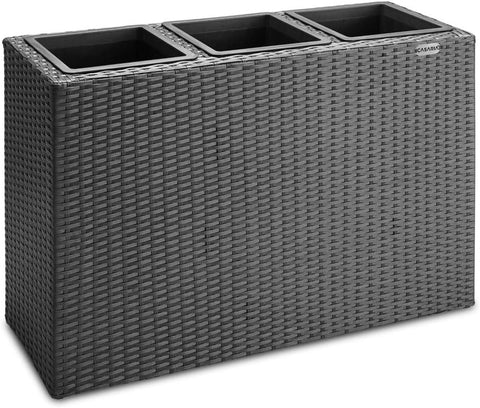 Plant Pot, Polyrattan Look, Planter, 83 x 30.5 x 60 cm