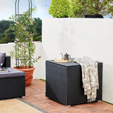 Polyrattan XXL Storage Box with Lid