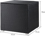 Polyrattan XXL Storage Box with Lid