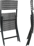 Garden Furniture Set 3 PCs, 2 Chairs 1 Table, Collapsible