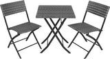 Garden Furniture Set 3 PCs, 2 Chairs 1 Table, Collapsible
