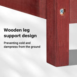 Rabbit Barn with Two Levels & Stairs, Removable Floor, Red-white