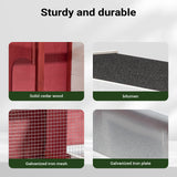 Rabbit Barn with Two Levels & Stairs, Removable Floor, Red-white