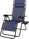 2 x Adjustable Deck Chairs with Pillow Shelf 120 kg Load Capacity