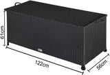 Poly Rattan Chest, Storage Box for Toys, Storage