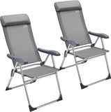 Garden Chairs Set of 2 -Foldable