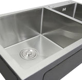 Stainless Steel Kitchen Sink, Built-in Two Washbasins, 82 cm