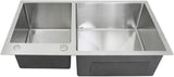 Stainless Steel Kitchen Sink, Built-in Two Washbasins, 82 cm