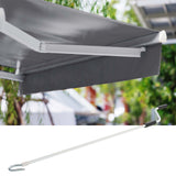 Articulated Arm Awning 3x2.5m Anthracite Sunblind UV Protection