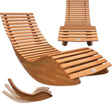 Wooden Garden Lounger