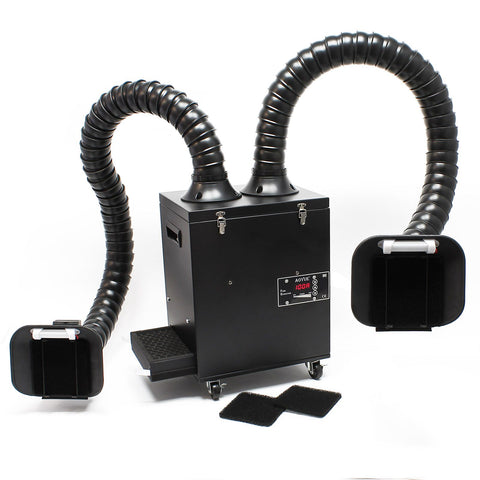 AOYUE FEK-01 soldering fume extraction with LED lighting extraction arms