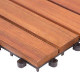 Wooden Tiles FSC®-Certified Eucalyptus Wood 4 m² Tile 30 x 30 cm Click System