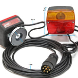 Magnetic Trailer Lighting Kit with 7 Pin Trailer Plug and 2.5m Connecting Cable