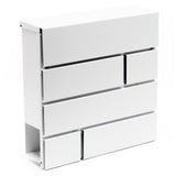 Design Mailbox V15 white Letterbox Postbox Pillar Letter Mail Box