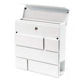 Design Mailbox V15 white Letterbox Postbox Pillar Letter Mail Box