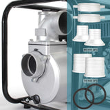 Petrol Waste Water Pump 4kW Water Pump with 48,000L/h with 80mm (3") Connection