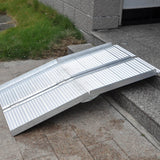 Wheelchair loading ramp Aluminum 2x foldable 183cm 270kg