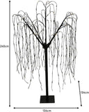 Weeping Willow Tree 240 cm LED Weeping Willow Black with 800 Warm White LEDs