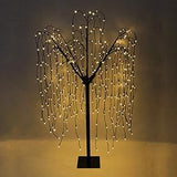 Weeping Willow Tree 240 cm LED Weeping Willow Black with 800 Warm White LEDs