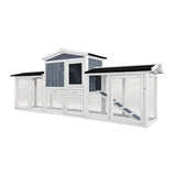 Rabbit Hutch Free Running Guinea Pig Rodent Hutches Cage Enclosure
