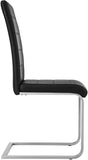 Office / Dining cantilever Chairs Boardroom Set of 4 Black