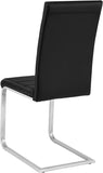 Office / Dining cantilever Chairs Boardroom Set of 4 Black