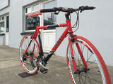 HYBRID 21 speed hybrid bike RED