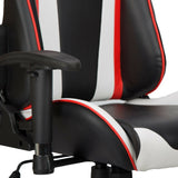 RECLINING SPORTS RACING GAMING CAR OFFICE DESK PC FAUX LEATHER CHAIR RED