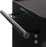 Workshop Trolley 5 Compartments Central Lockable Anti-Slip Coating Wheels with Parking Brake Solid Metal