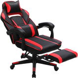 Gaming Chair, Desk Chair with Footrest, Office Chair with Headrest and Lumbar Cushion