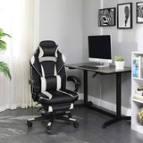 Gaming Chair, Desk Chair with Footrest, Office Chair with Headrest and Lumbar Cushion